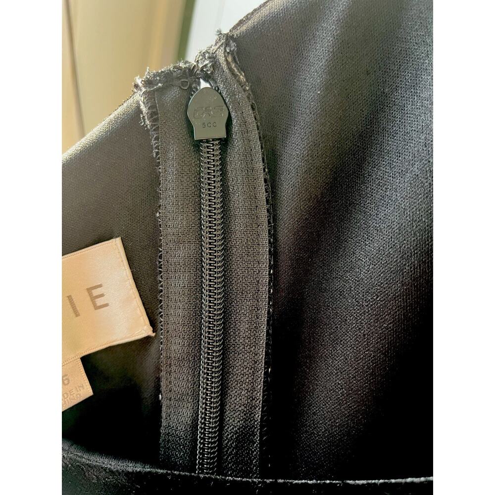 NWT Azazie Velvet Black One Shoulder Side Slit Maxi Dress Size 6 Formal Kala - Picture 7 of 7